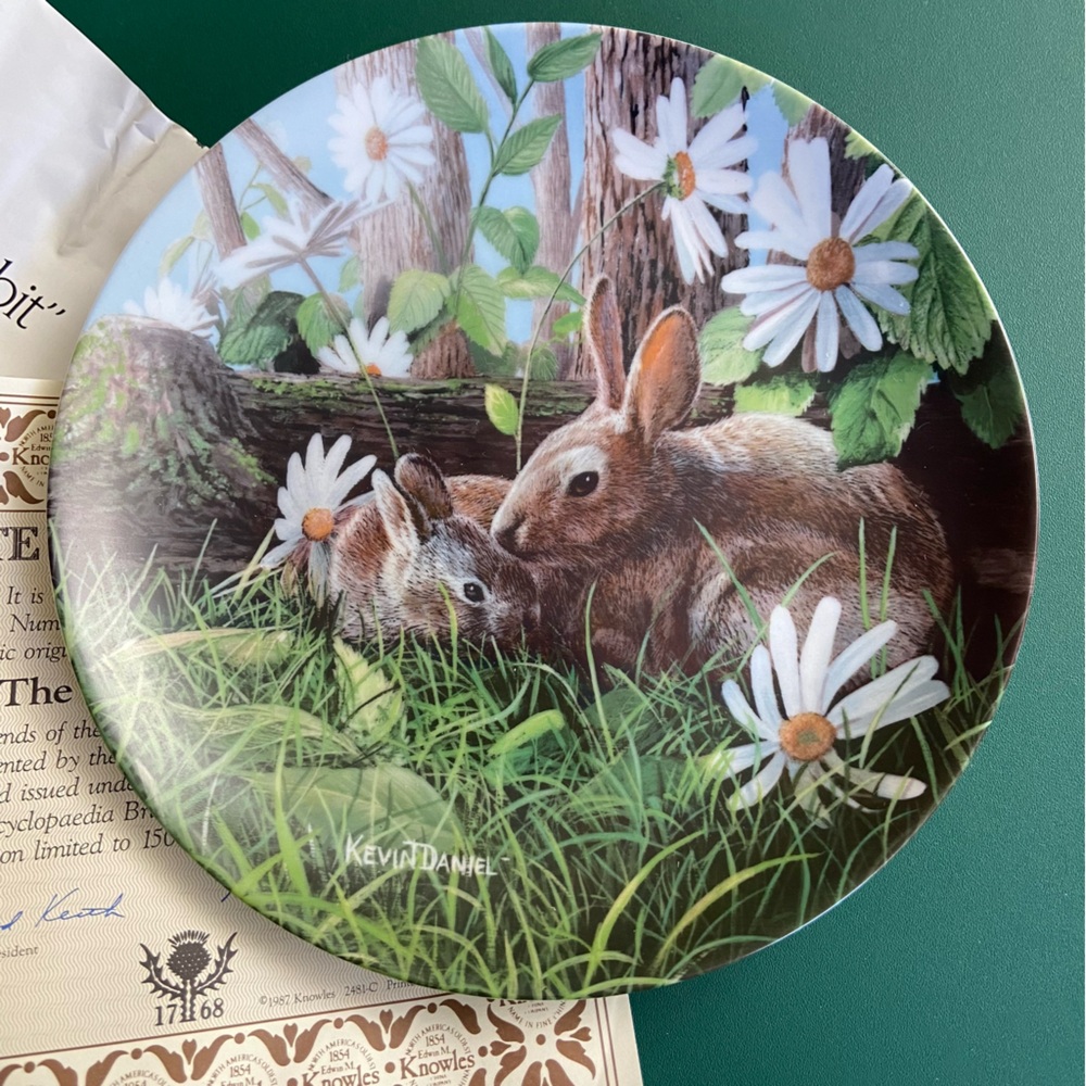 The Rabbit Knowles Fine China Collector Plate | First Issue in the Encyclopedia